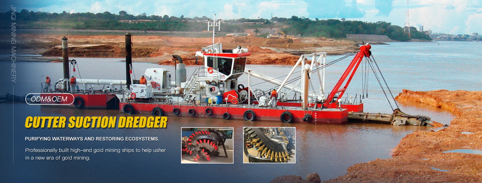 Fornecedor de draga de sucção com cortador na China