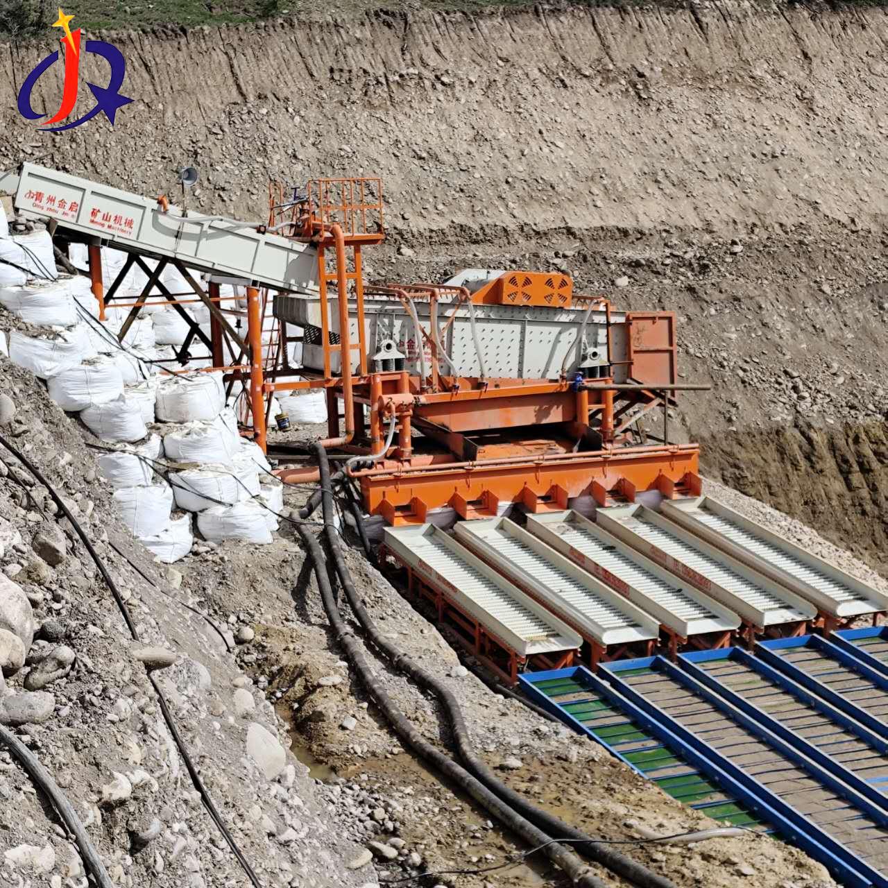 Instalação e comissionamento de unidade de lavagem de ouro com peneira vibratória concluída no Quirguistão