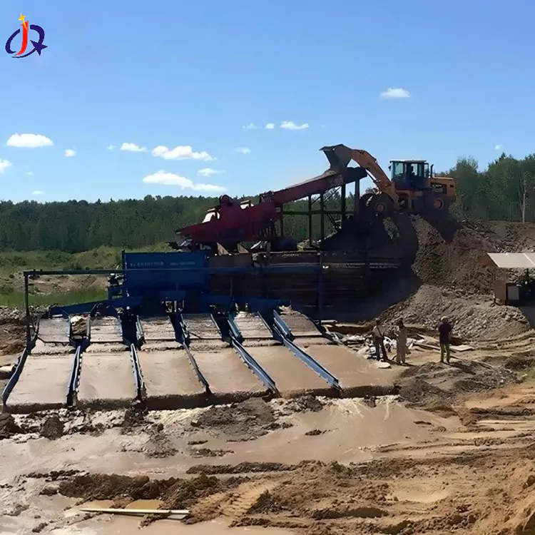 Plantas de lavagem de ouro aluvial de argila