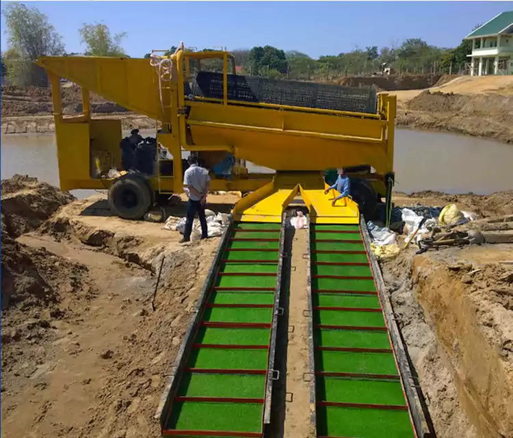 Carrinho de garimpo de ouro móvel portátil